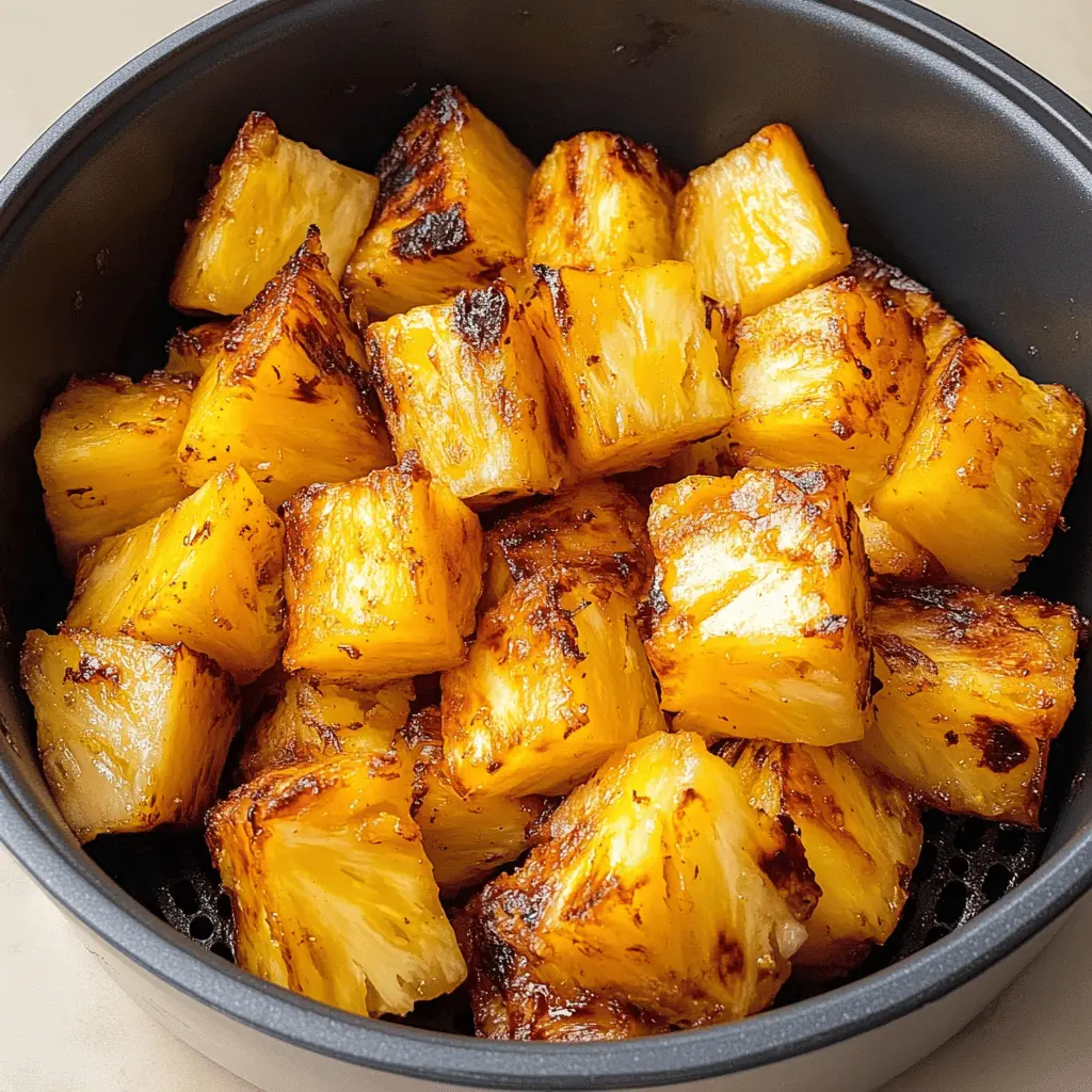 Sweet, juicy, and grilled to perfection, this Air Fryer Grilled Pineapple recipe is a delightful treat! Perfect for summer gatherings or a healthy dessert option, it only takes minutes to prepare. Enjoy the caramelized edges and refreshing flavor that pairs beautifully with ice cream or yogurt. Save this recipe to add a tropical twist to your next meal!
