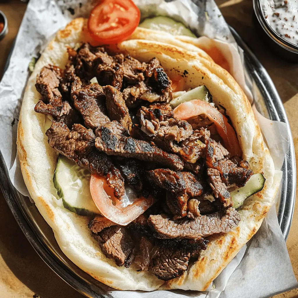 Transform your dinner routine with these flavorful Beef Gyros! Packed with tender, marinated beef, fresh veggies, and creamy tzatziki sauce, this recipe brings a taste of the Mediterranean right to your table. Perfect for family gatherings or a quick weeknight meal. Don't forget to save this easy recipe for your next culinary adventure!