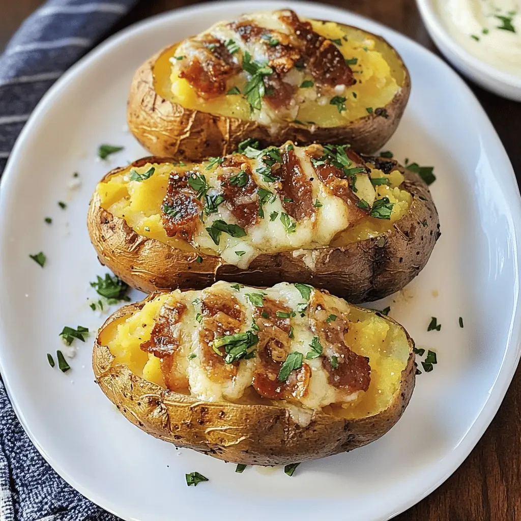 Transform your dinner with these Best Steakhouse Baked Potatoes! Perfectly fluffy on the inside with a crispy skin, they’re layered with all your favorite toppings like sour cream, chives, and cheese. Ideal as a side dish for your steak night or a hearty meal on their own. Save this recipe for a delicious and comforting treat any night of the week!