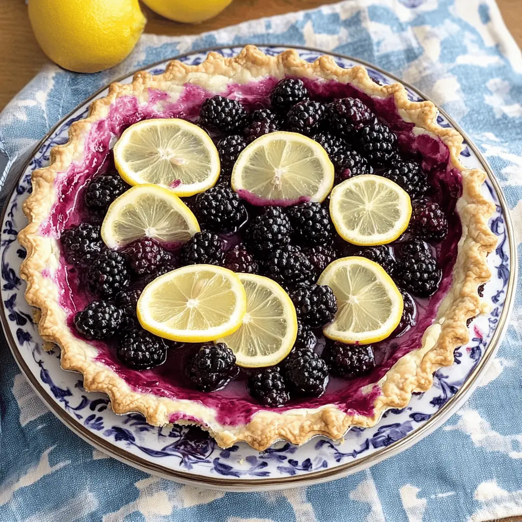 Sweet and tangy blackberry lemonade pie is a delightful summer treat! This no-bake dessert features a smooth blackberry filling and a zesty lemon flavor, all nestled in a buttery crust. Perfect for picnics, barbecues, or family gatherings. Save this recipe to impress your loved ones with something refreshingly delicious!