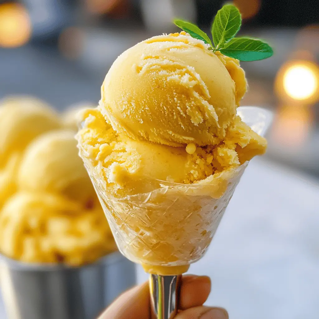 Easy Homemade Coconut Mango Ice Cream Recipe