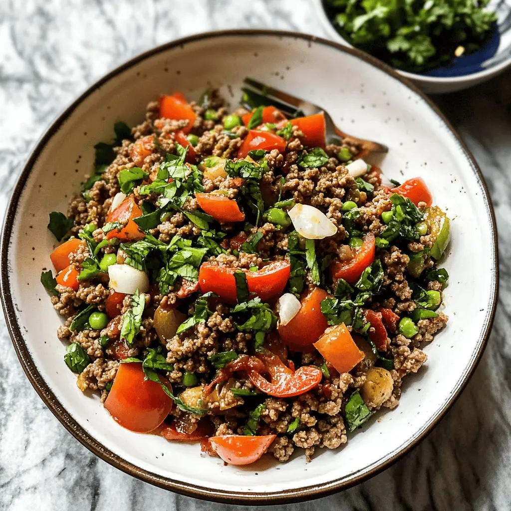 This Mediterranean Ground Beef Stir Fry is a flavorful twist on a classic dish! With juicy ground beef, colorful veggies, and a blend of aromatic spices, it's perfect for a quick weeknight meal. Serve it over rice or in wraps for a delightful dinner any night. Save this recipe for a tasty and satisfying meal that your family will love!