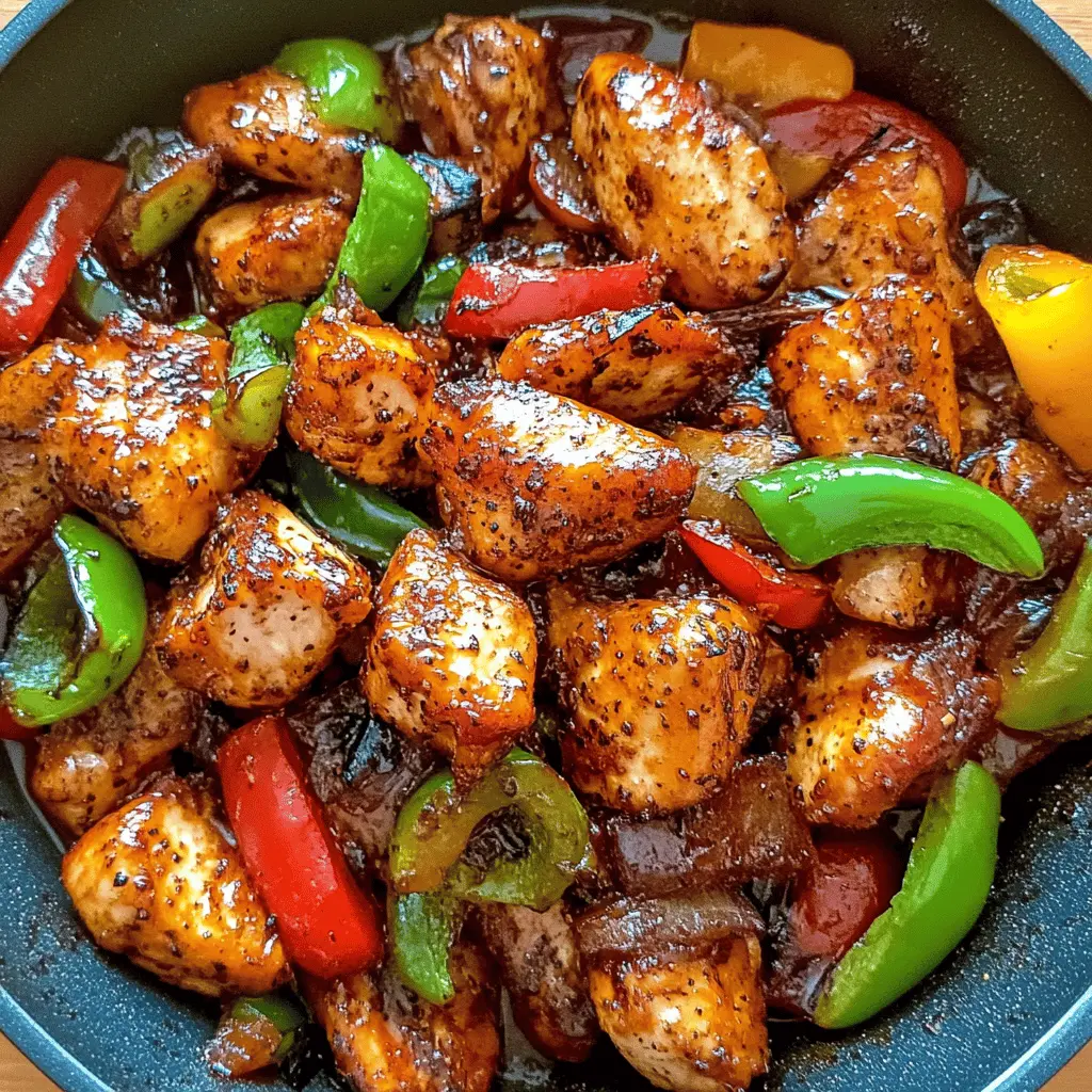 This Easy Black Pepper Chicken will be your new go-to meal! Quick to prepare and packed with bold flavors, this dish features tender chicken coated in a savory blend of black pepper and soy sauce. Perfect for busy weeknights or casual gatherings, it's a delicious addition to any dinner table. Save this recipe for a fuss-free, tasty option that everyone will love!