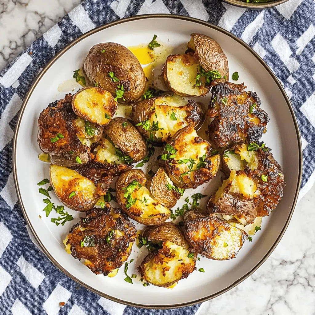These Easy Blackstone Smashed Potatoes are a delicious twist on your classic potato side! Crispy on the outside and fluffy on the inside, they are perfect for barbecues or weeknight dinners. Made with simple ingredients, these potatoes pack a flavor punch. Save this recipe for your next cookout or family feast and impress everyone with your culinary skills!