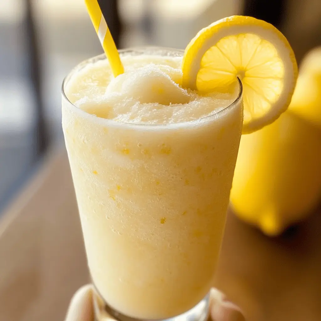 Beat the heat with this refreshing Frozen Lemonade recipe! Made with fresh lemons, ice, and a touch of sweetness, it’s the perfect thirst-quencher for hot summer days. Enjoy the zesty flavor that brings a delightful twist to any gathering. Save this pin for a sunny day sip or your next BBQ party! 🍋🥤