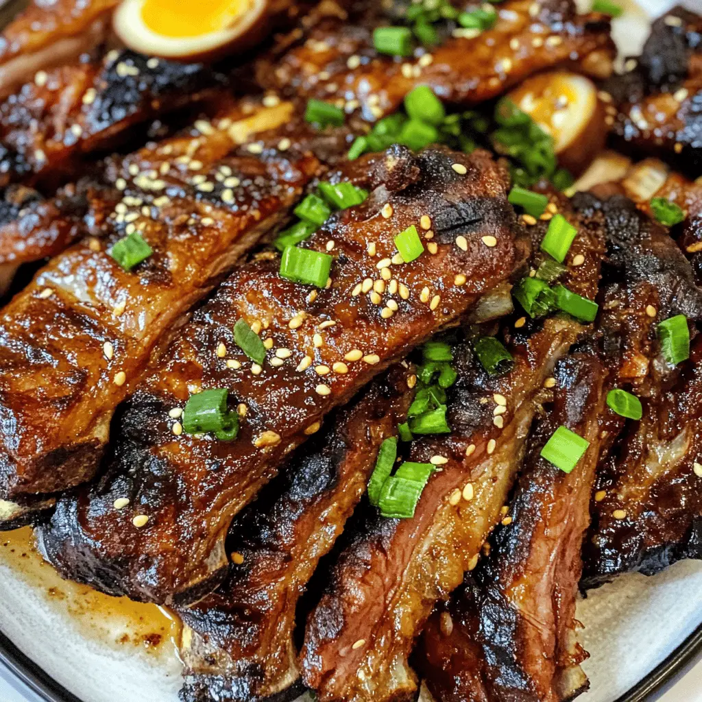 This Galbi recipe brings the rich flavors of Korean grilled flanken ribs right to your kitchen! Marinated in a delicious combination of soy sauce, garlic, and sesame, these tender ribs are perfect for a weekend BBQ or a cozy family dinner. Save this pin for a mouthwatering dish that everyone will love! Enjoy the taste of Korean cuisine anytime.
