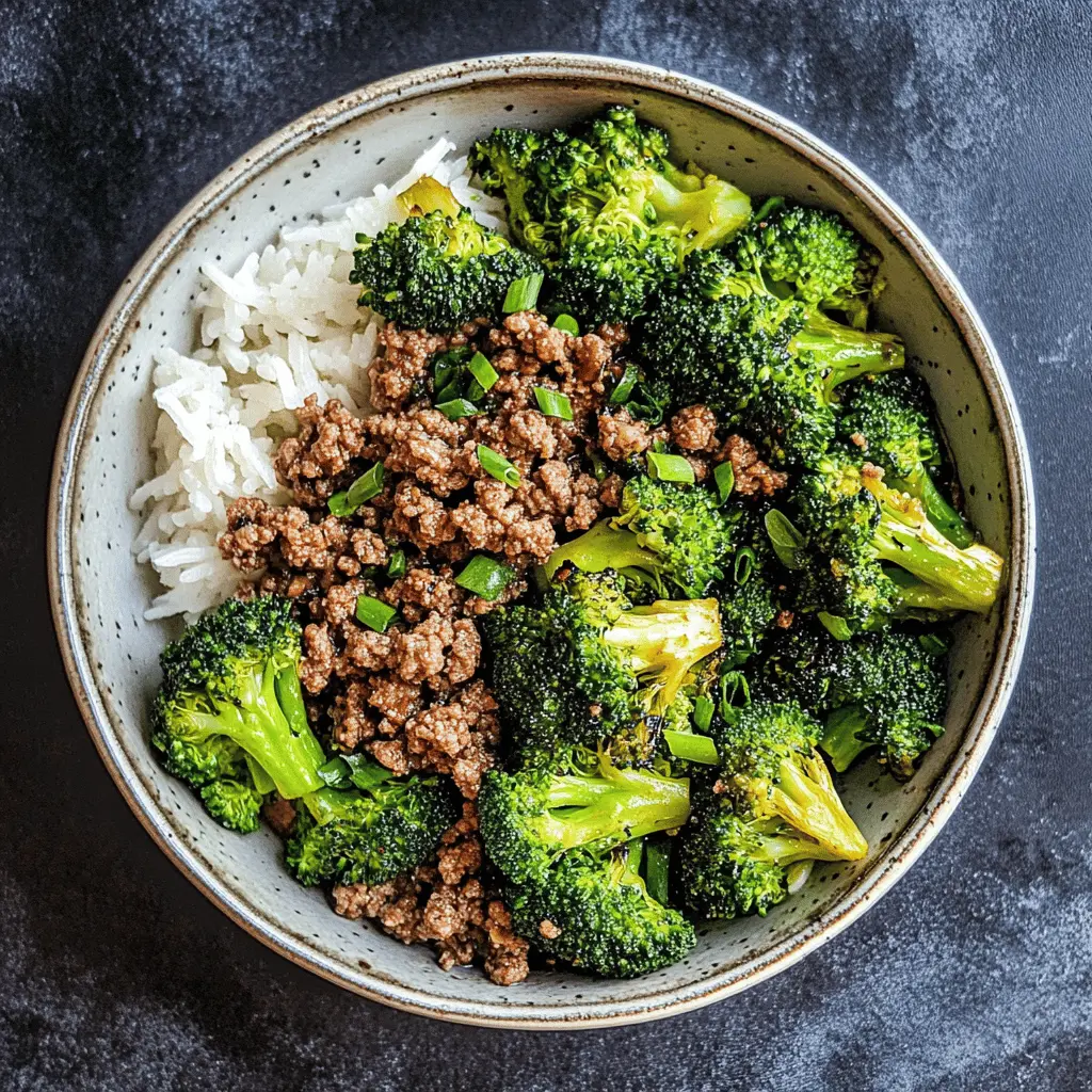 This Ground Beef and Broccoli dish brings together tender ground beef and fresh broccoli in a savory sauce that's quick and easy to make! Perfect for busy weeknights, it's a one-pan meal that the whole family will love. Save this delicious recipe for a satisfying dinner that pairs well with rice or noodles any day of the week!