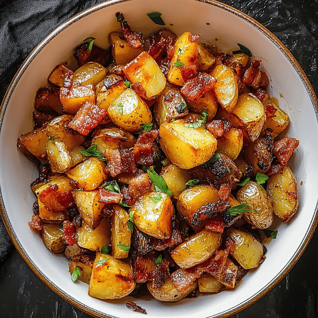 Get ready for a delightful twist on your potato side dish with these Honey Bacon Roasted Potatoes! Combining crispy bacon, sweet honey, and golden potatoes, this recipe is packed with flavor. Perfect for family dinners, barbecues, or holiday gatherings. Save this pin now to impress your guests with a dish they'll love!