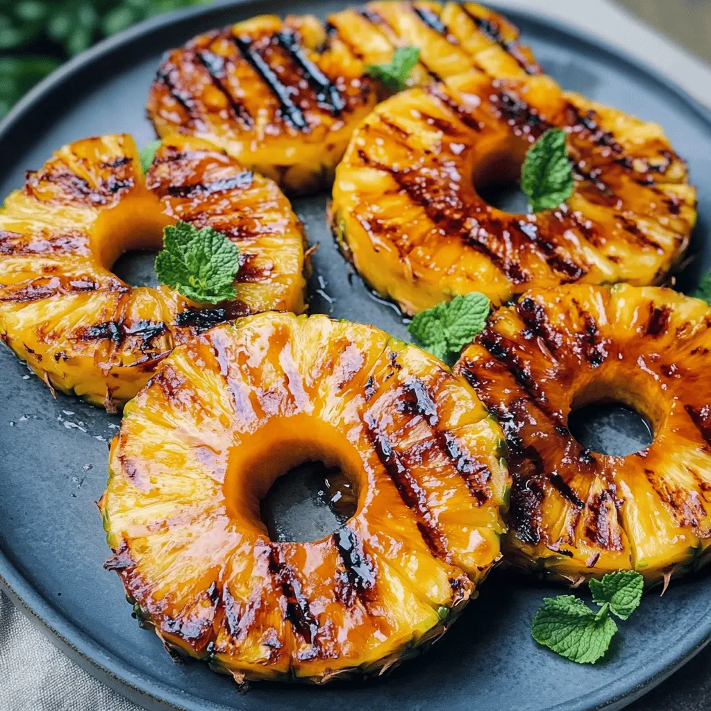 Sweeten up your summer with this Honey Glazed Grilled Pineapple! Bursting with tropical flavors, this easy recipe combines juicy pineapple slices with a delightful honey glaze, creating a perfect balance of sweetness and smokiness. Ideal for barbecues, desserts, or snacks, don’t forget to save this one for your next cookout!