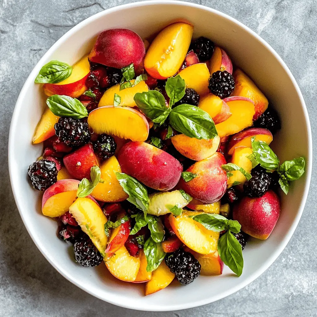 Brighten your day with this refreshing Honey Lime Basil Peach Fruit Salad! Bursting with juicy peaches, complemented by a zesty honey-lime dressing and fragrant basil, this salad is a perfect balance of flavor and freshness. Ideal for summer picnics, brunches, or a light dessert. Save this delightful recipe for your next gathering and enjoy a taste of sunshine!
