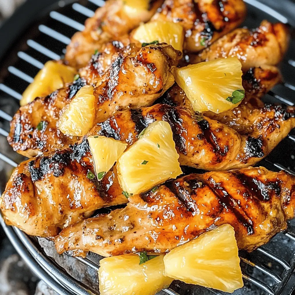 Get ready to impress your taste buds with this Honey Pineapple Grilled Chicken! Juicy chicken marinated in a sweet and tangy mixture of honey and pineapple will make your summer barbecues unforgettable. Perfect for family gatherings or casual dinners, this dish is packed with flavor and simplicity. Don’t forget to save this recipe for your next cookout!