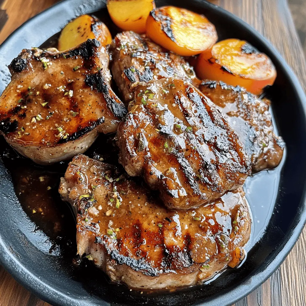 Get ready to enjoy these juicy grilled pork chops topped with a spicy peach glaze! This recipe features tender meat paired with a sweet and spicy sauce that will elevate your next barbecue. Perfect for summer gatherings or a cozy dinner at home. Save this pin to bring a burst of flavor to your table!