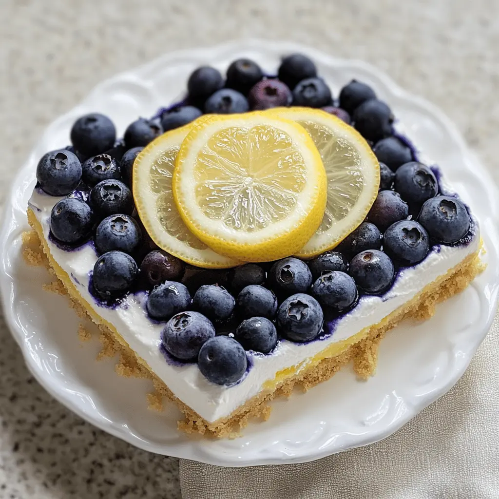 Brighten your day with this refreshing Lemon Blueberry Delight! Bursting with juicy blueberries and zesty lemon, this delightful dessert is perfect for summer gatherings or a simple afternoon treat. Whether you're hosting friends or treating yourself, save this recipe to bring a splash of sunshine to your table! 🍋🫐