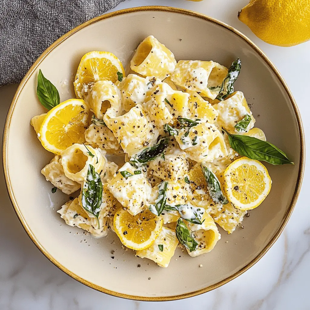 Experience the delightful combination of creamy ricotta and zesty lemon in this refreshing pasta dish! Perfect for a quick weeknight dinner or a leisurely weekend lunch, this Lemon Ricotta Pasta is both satisfying and light. Made with simple ingredients, it's a fantastic way to enjoy seasonal flavors. Save this recipe for your next meal!