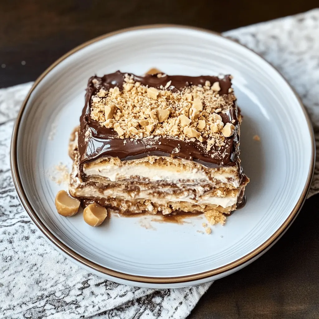 Craving an easy dessert that combines chocolate and peanut butter? This No Bake Peanut Butter Chocolate Lasagna is the perfect treat! Layered with rich chocolate, creamy peanut butter, and whipped topping, it's a favorite for parties or family gatherings. Save this delicious recipe for a sweet year-round indulgence!