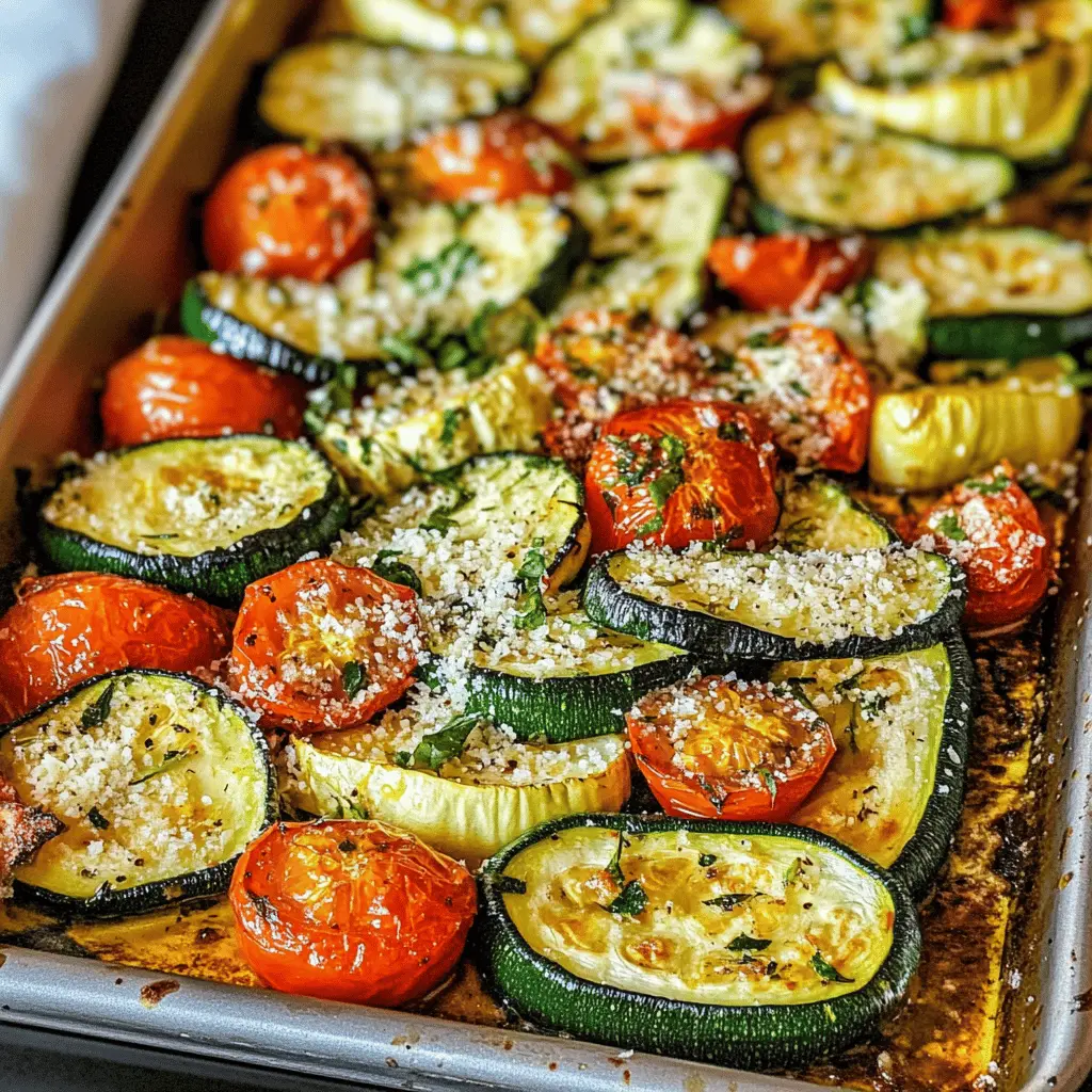 Tired of bland veggies? Try this Roasted Parmesan Zucchini and Tomatoes recipe, featuring bright, fresh zucchini and juicy tomatoes, all topped with a crispy cheese crust. It’s a tasty side dish perfect for any meal and easy to prepare! Save this pin for your next family dinner or summer BBQ!