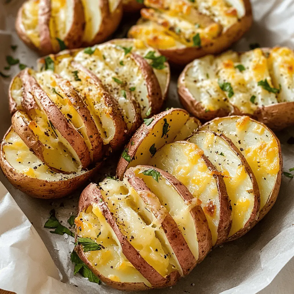 Transform your ordinary potatoes into a crowd-pleaser with these Sliced Baked Potatoes! Crispy on the outside and fluffy on the inside, they are seasoned to perfection and make an excellent side dish for any meal or a tasty snack. Save this recipe for your next gathering or cozy dinner at home!