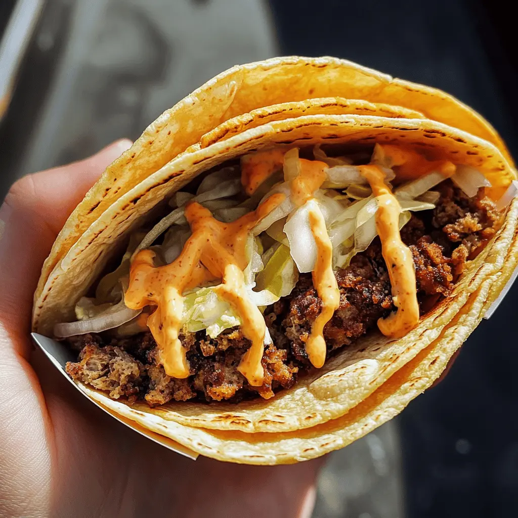 Get ready for a delicious twist on two classics! These Smash Burger Tacos combine juicy, seasoned beef patties with fresh lettuce, cheese, and your favorite taco toppings all wrapped in a soft tortilla. Perfect for taco night or a fun weekend meal! Save this quick and easy recipe to impress friends and family with creative flavors at your next gathering.