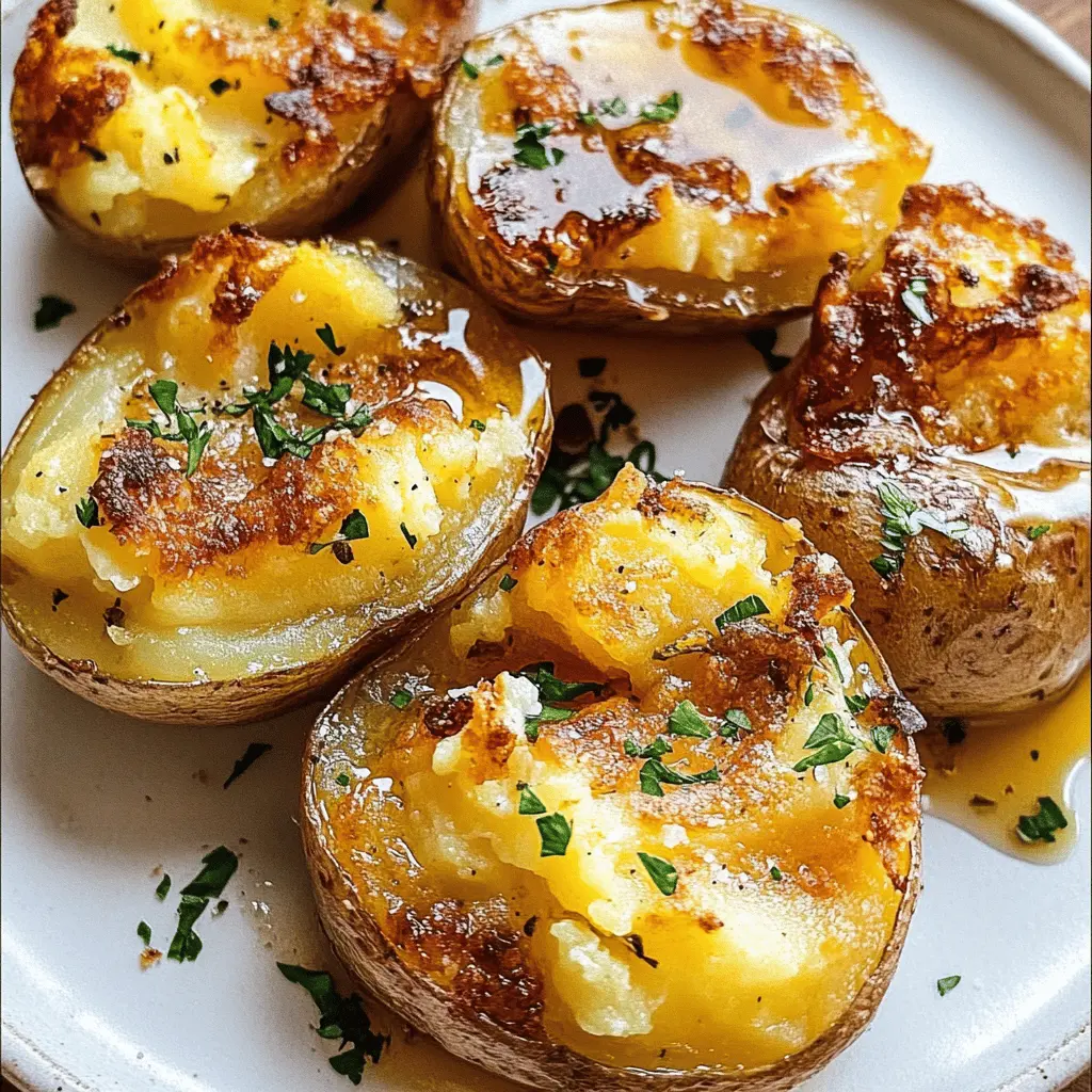 Crispy on the outside and creamy on the inside, these smashed potatoes are a delightful twist on traditional mashed potatoes! Perfectly seasoned and easy to make, they'll be a hit at your next family dinner or holiday gathering. Save this recipe for buttery, golden bites that everyone will love!