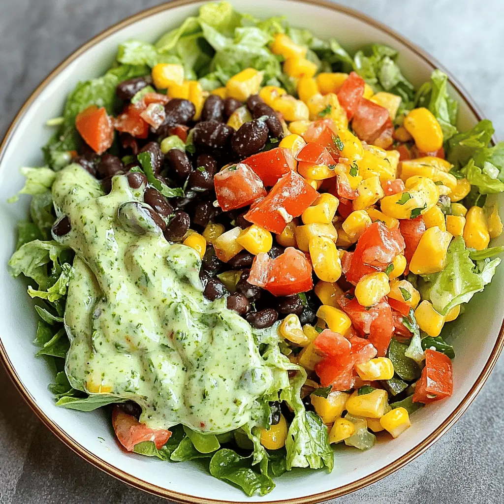 This Southwestern Chopped Salad features a vibrant mix of fresh veggies, black beans, and corn, all coated in a zesty cilantro-lime dressing. Perfect for a light lunch or a colorful side at your next gathering! Save this recipe to add a burst of flavor to your meals and impress your family and friends with your cooking skills!