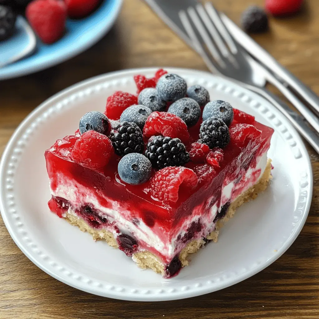 Brighten your summer days with this delightful Summer Berry Jello Lasagna! This vibrant, layered dessert features fluffy cream, a colorful mix of fresh berries, and a sweet jello finish. Perfect for picnics, barbecues, or family gatherings, it’s a crowd-pleaser that’s as beautiful as it is delicious. Save this refreshing treat for your next celebration and impress your guests!