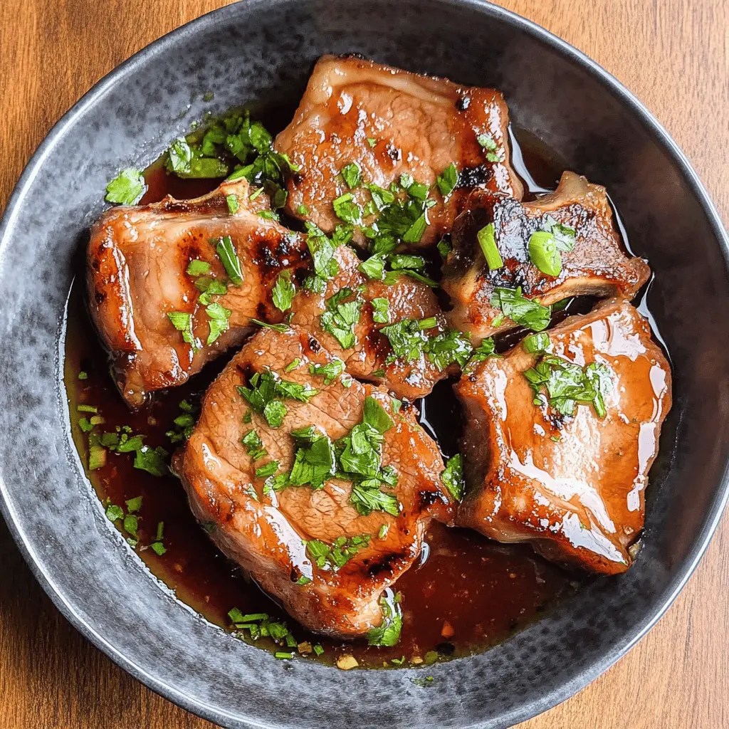 Transform your pork chops with this simple and flavorful marinade! Featuring a perfect blend of garlic, soy sauce, and herbs, this recipe ensures tender, juicy chops full of taste. Ideal for grilling or baking, it’s perfect for family dinners or weekend barbecues. Save this delicious marinade for your next meal!