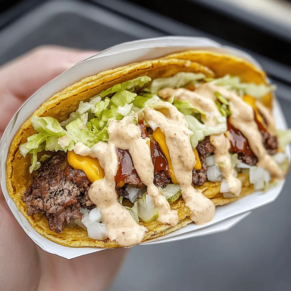 Get ready for a fun twist on a classic! These Original Smash Burger Tacos combine juicy, charred beef with all your favorite burger toppings, wrapped in a warm tortilla. Perfect for taco night or a quick weeknight meal, these tacos pack big flavor in every bite. Save this recipe to impress your friends at your next gathering!