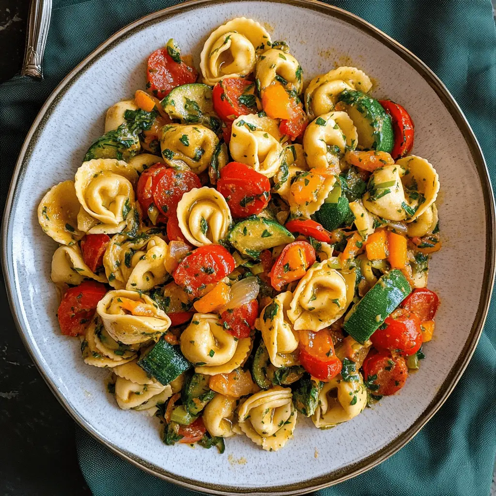Want a quick and delicious meal? Try this Tortellini with Sautéed Vegetables! Fresh tortellini paired with colorful, sautéed veggies makes for a vibrant and healthy dish that's ready in no time. Perfect for weeknight dinners or meal prep. Save this recipe for easy and flavorful pasta nights! 🍝✨