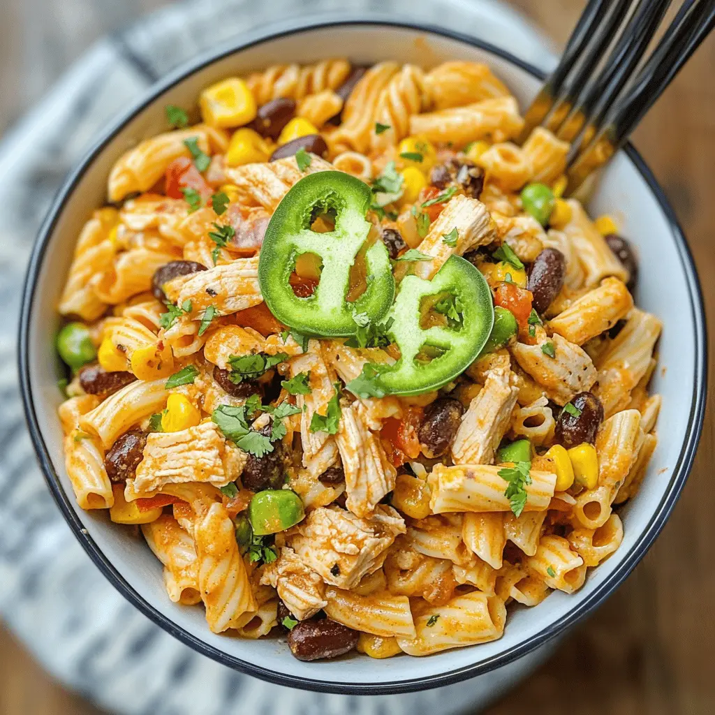 Brighten up your meal prep with this Zesty Chicken Enchilada Pasta Salad! Packed with tender chicken, colorful veggies, and a tangy dressing, this dish is perfect for lunch or a light dinner. It's a delightful twist on traditional flavors that everyone will love. Save this recipe for your next picnic or family gathering!