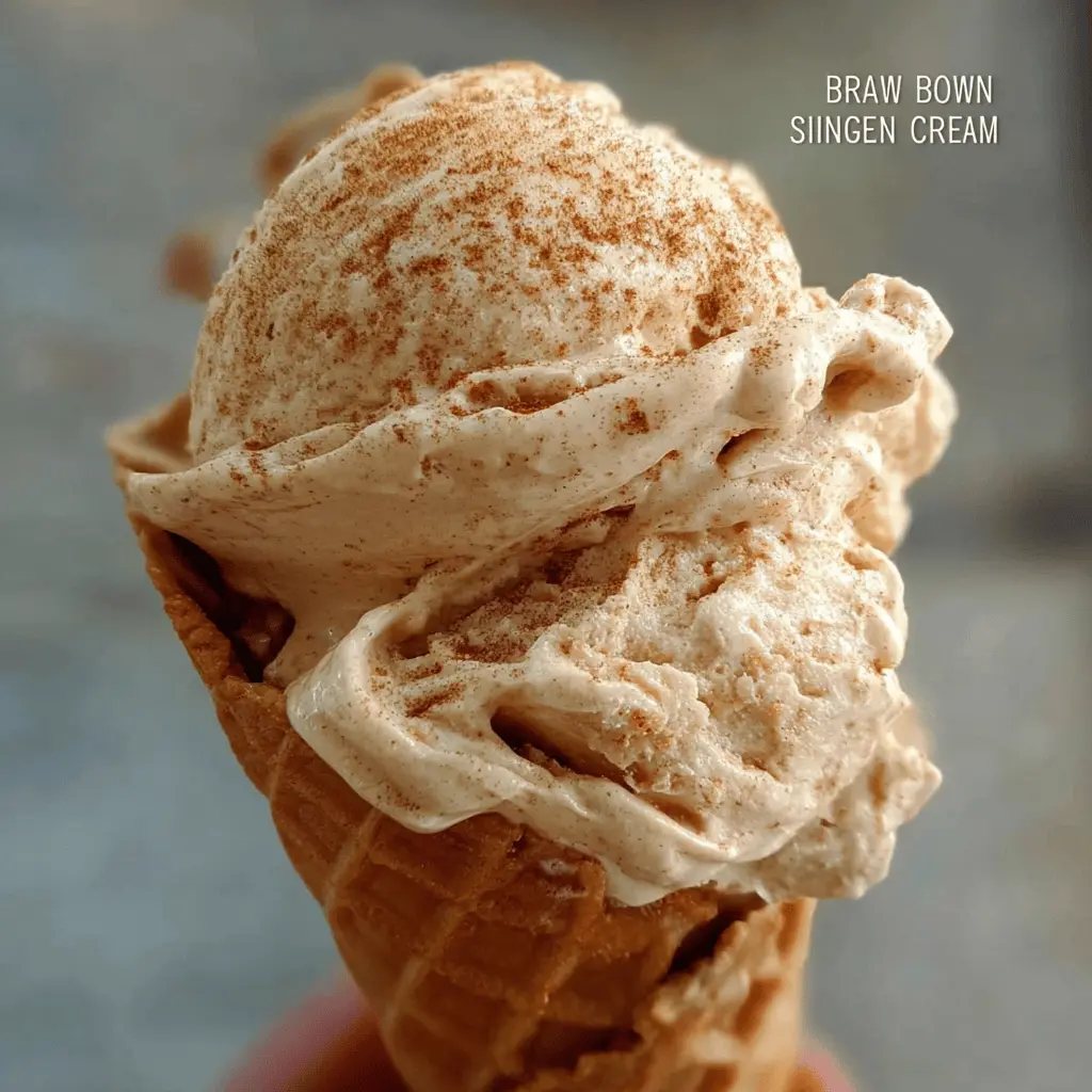 Easy Brown Sugar Cinnamon Ice Cream Recipe