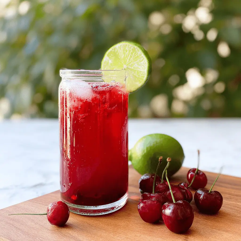 Easy 4-Ingredient Cherry Limeade Recipe