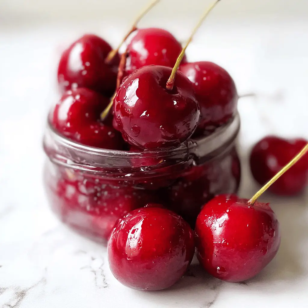 Easy Homemade Amaretto Cherries Recipe