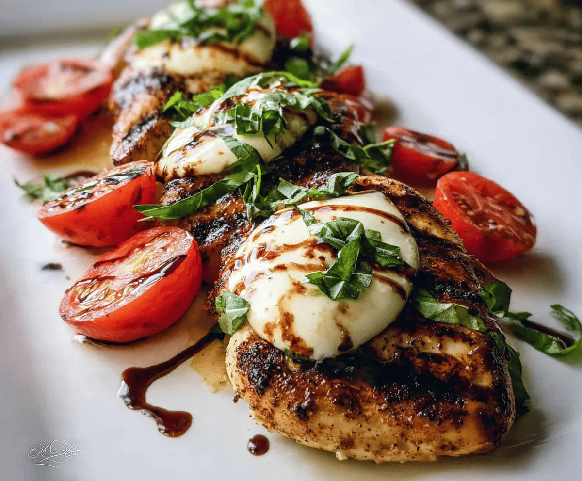Easy Grilled Chicken Caprese Salad Recipe