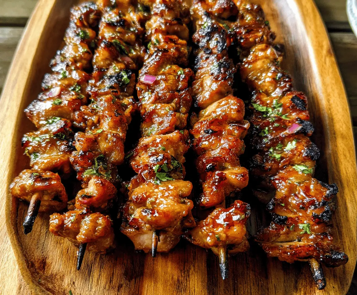 Easy Grilled Thai Chicken Skewers Recipe