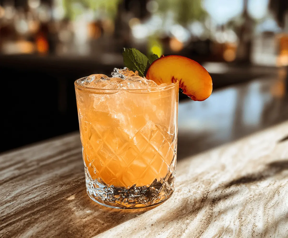 Easy Royal Peach Cocktail Recipe