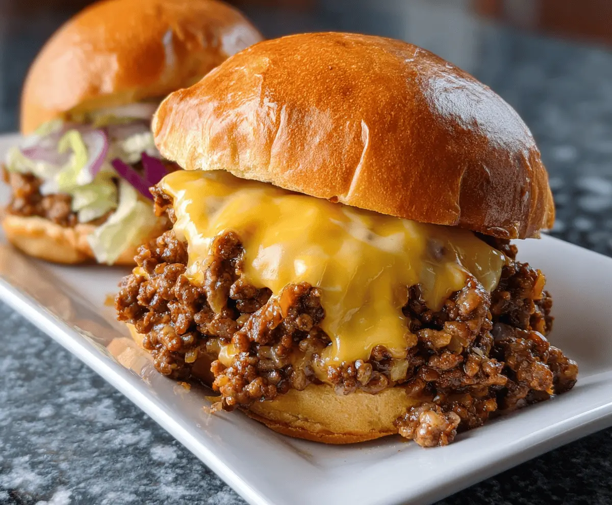 Easy Beer Cheese Sloppy Joes Recipe