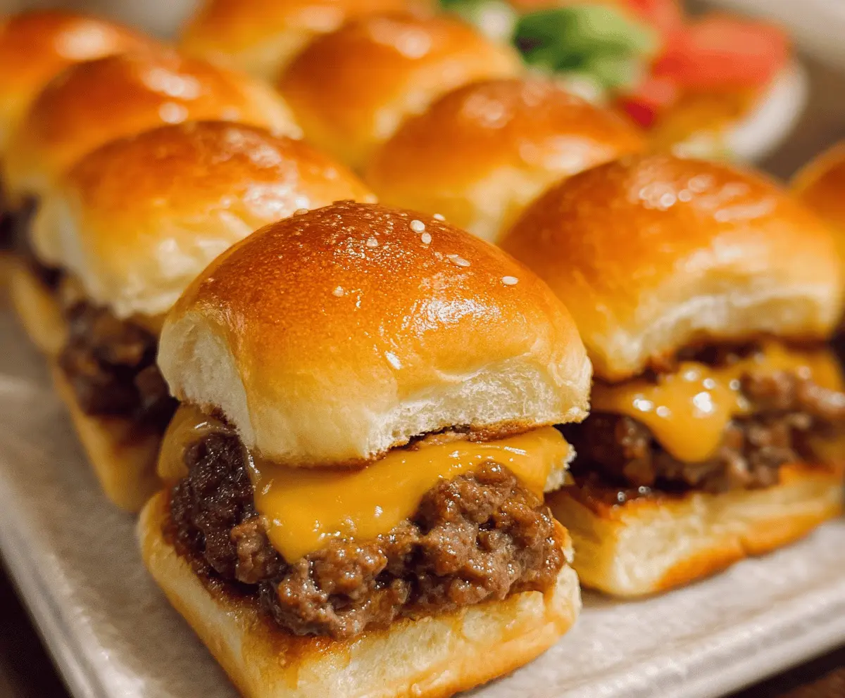 Easy Cheeseburger Sliders Recipe for Quick Snacks