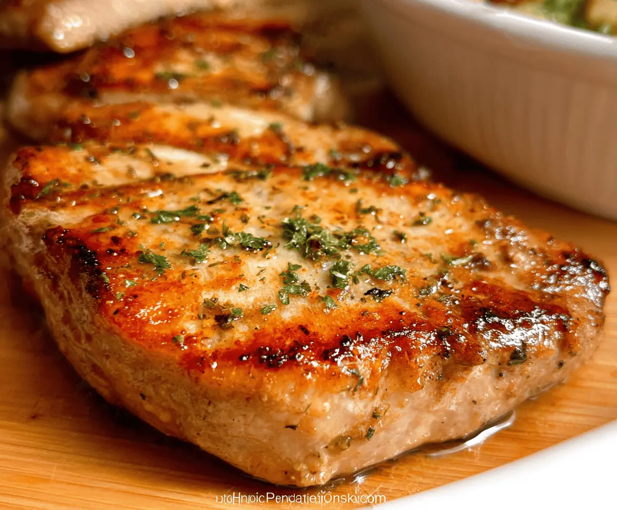 Juicy Oven Baked Pork Chops Recipe