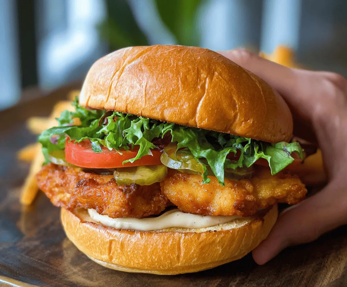 Easy Crispy Chicken Sandwich Recipe for Dinner