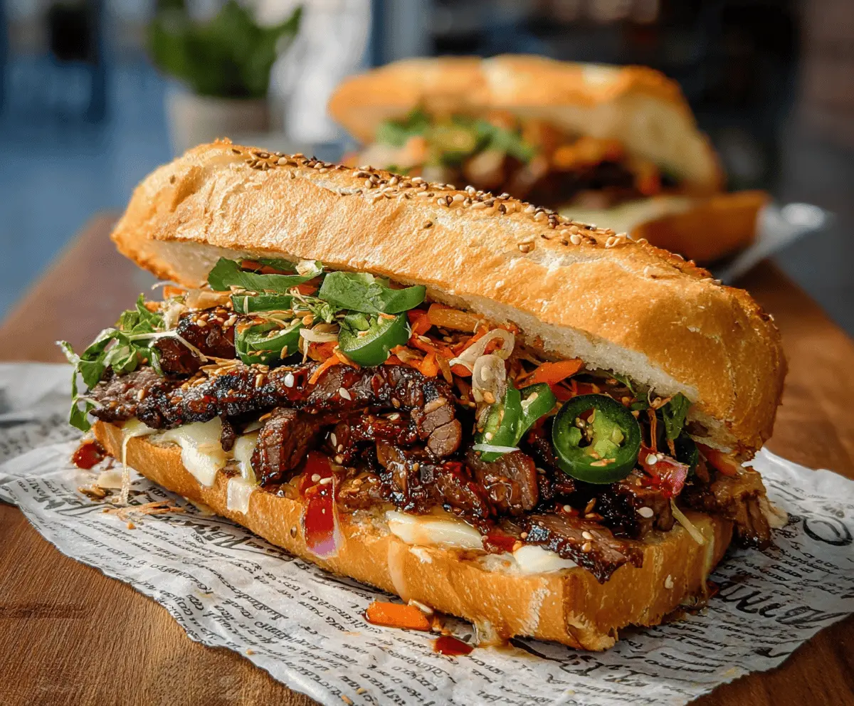 Easy Korean Steak Sandwich Recipe