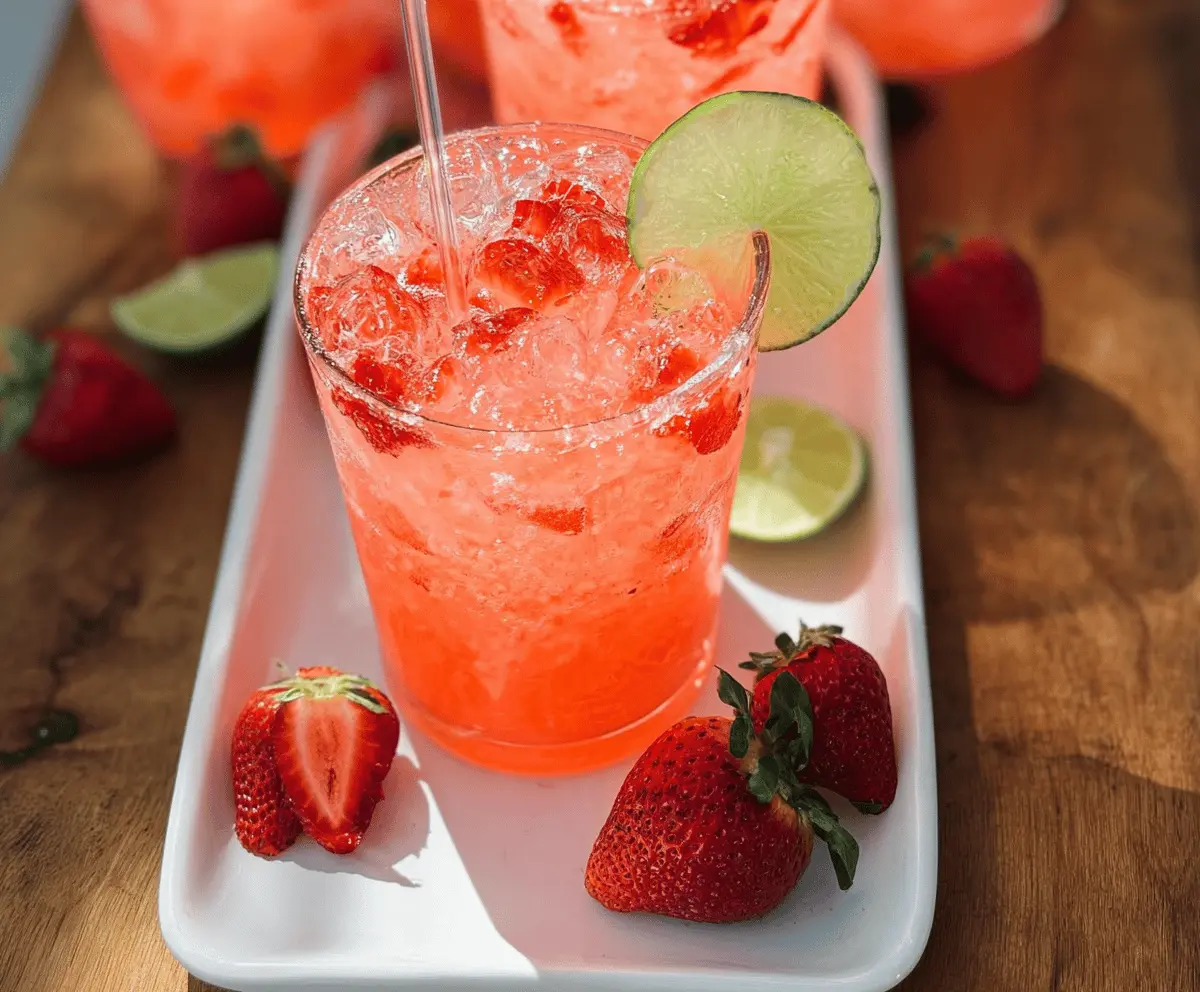 Refreshing Strawberry Tequila Soda Recipe