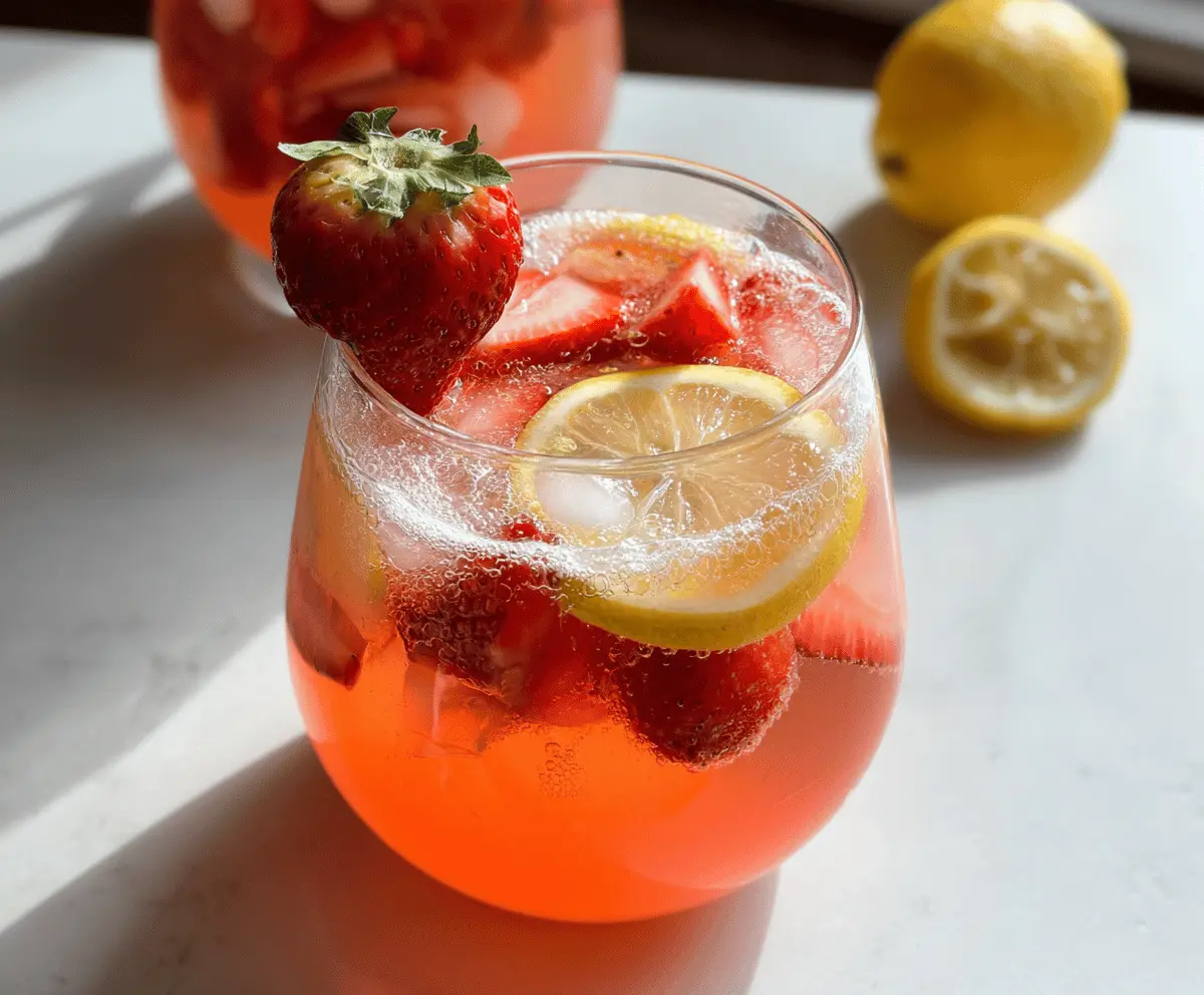 Refreshing Strawberry Lemonade Sangria Recipe