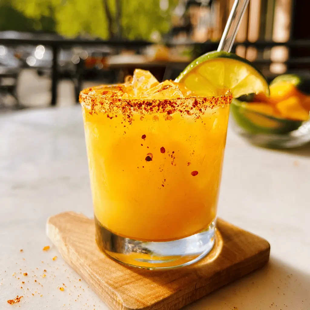Spicy Mango Margarita with Hot Honey Twist