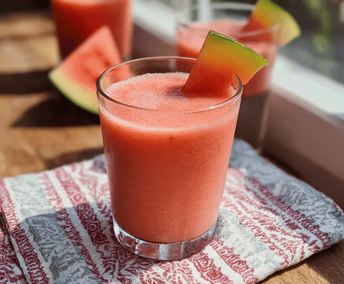 Refreshing Watermelon Peach Smoothie Recipe