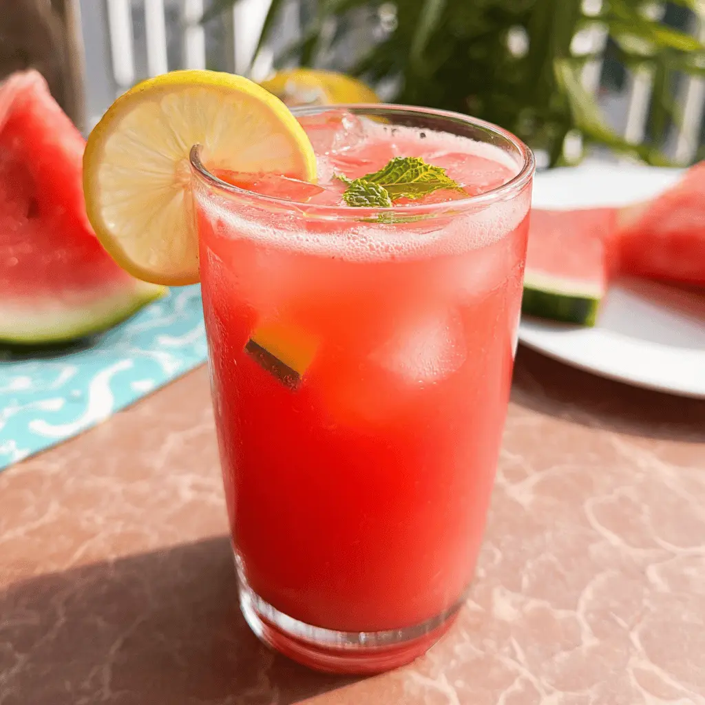 Refreshing Watermelon Lemonade Recipe
