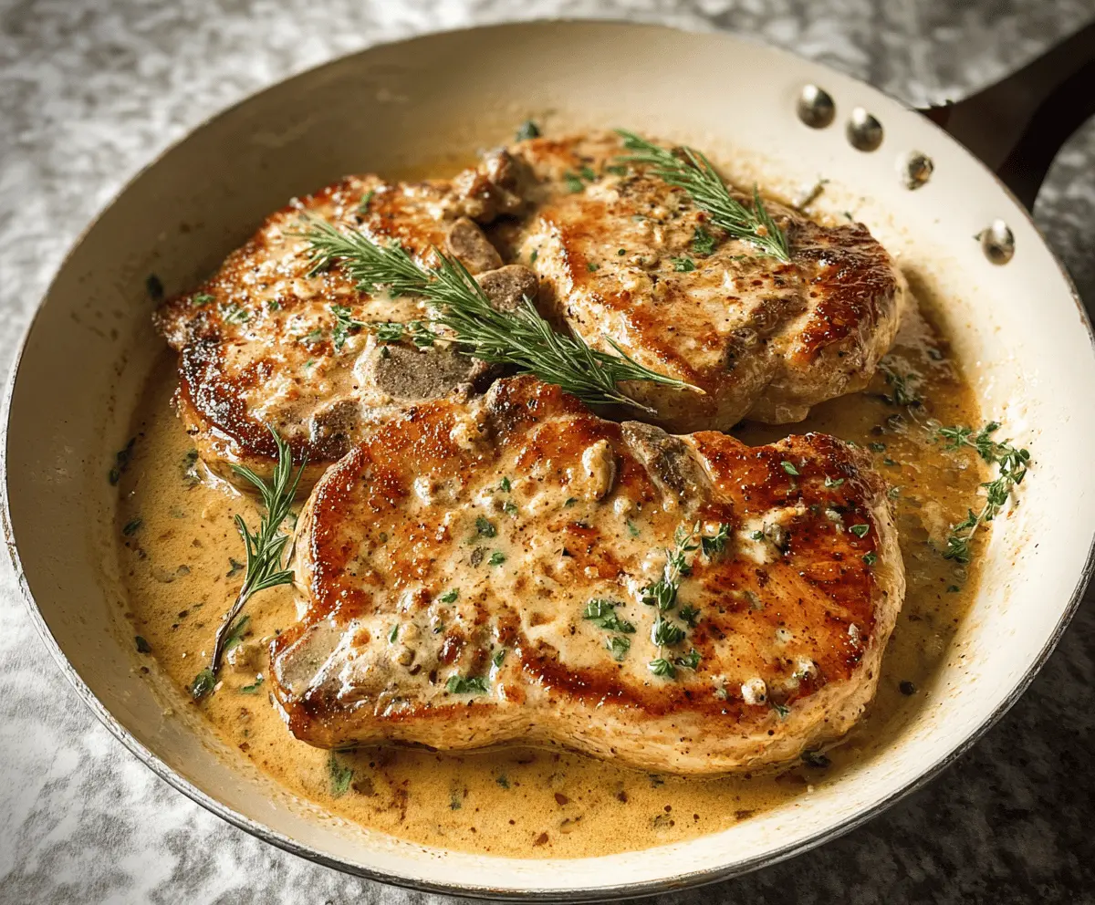 Cheesy Boursin Pork Chops Recipe