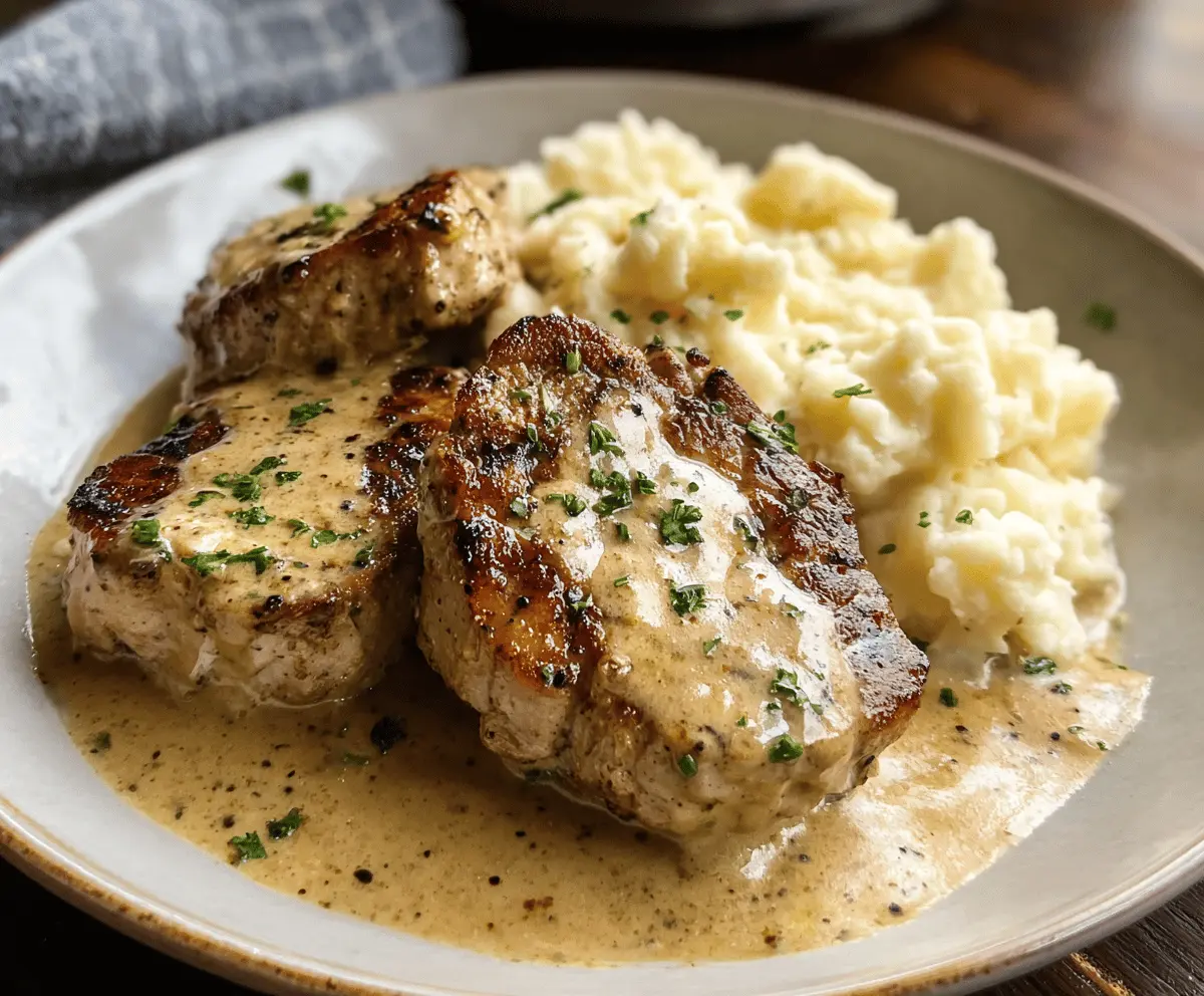 Creamy Ranch Slow Cooker Pork Chops Recipe