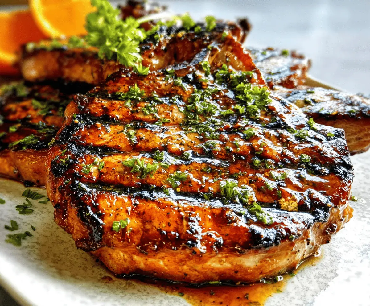 Easy Grilled Pork Chop Marinade for Juicy Flavor