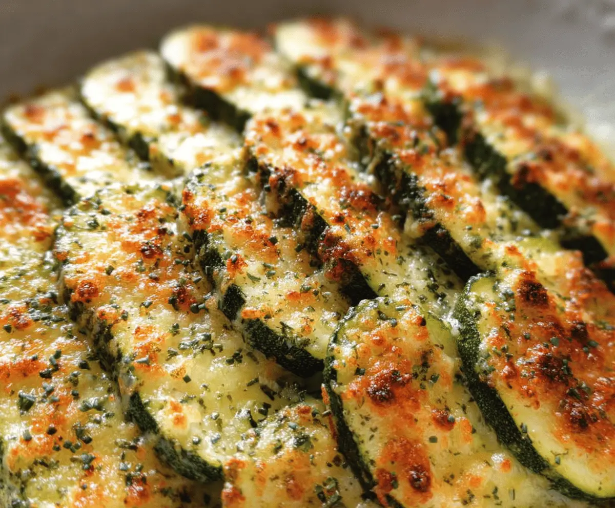 Easy Baked Parmesan Zucchini Recipe