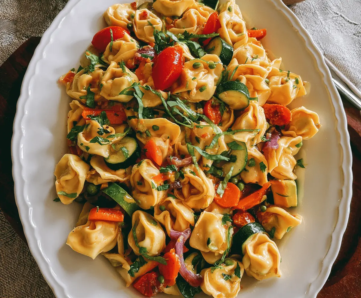 Easy Tortellini With Sautéed Veggies Recipe